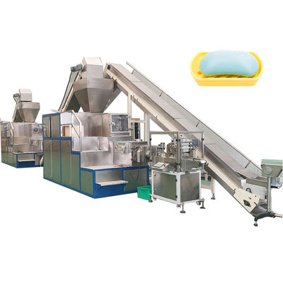 비디오 기술 지원 500-2000KG/H 완전 자동 비누 제조 기계 생산 라인